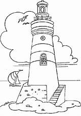 Coloring Pages Sea Patterns Embroidery Lighthouse Books Drawings Adult Coloringpages Sheets Beach sketch template