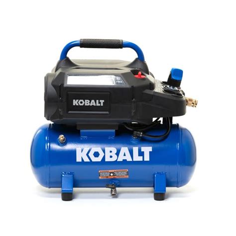 kobalt  gallon single stage portable corded electric hot dog air compressor   air