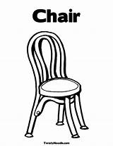 Chair Folding Template Coloring sketch template