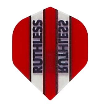 ruthless extra tough standard dart flights redclear panels total darts