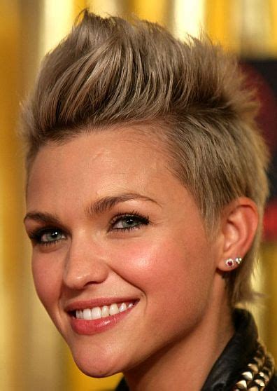 Ruby Rose Youth Short Hairstyle Blond Short Hair Lifted