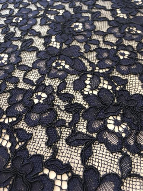blue lace fabric guipure lace lace fabric  imperiallacecom