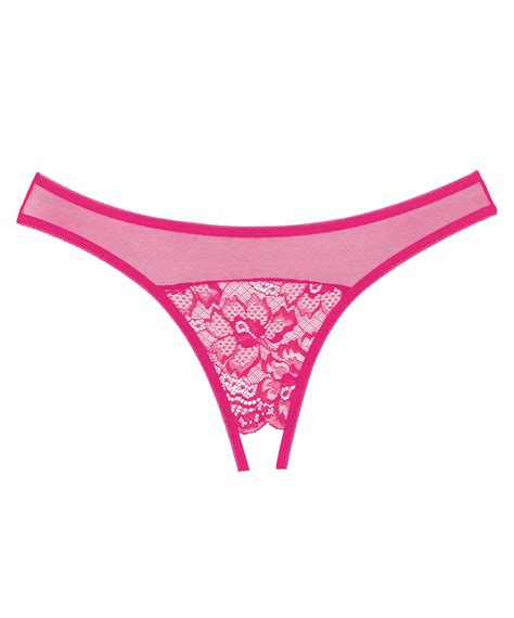 allure lingerie just a rumor pink crotchless panties sexystyle eu