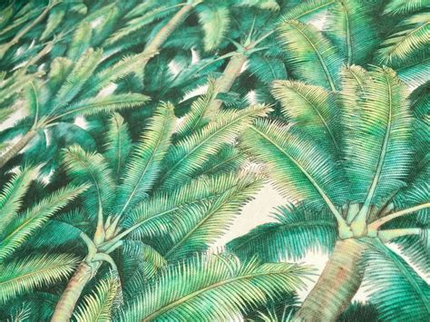 palms palm fronds leaf tree fabric tropical leaves material