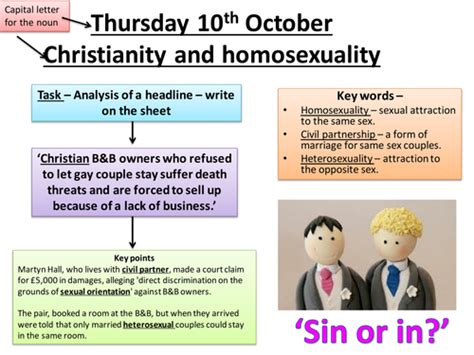 christianity and homosexuality teaching resources