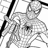 Coloring Spiderman Pages Kids Enjoyable Print sketch template