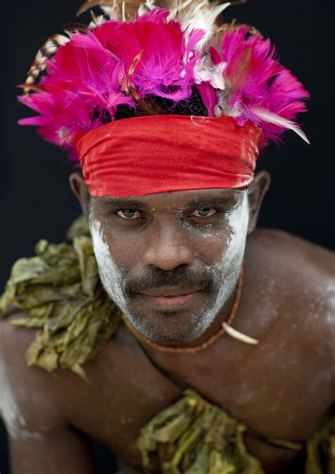 Paplieng Tribe Man Kavieng New Ireland Papua New Guinea