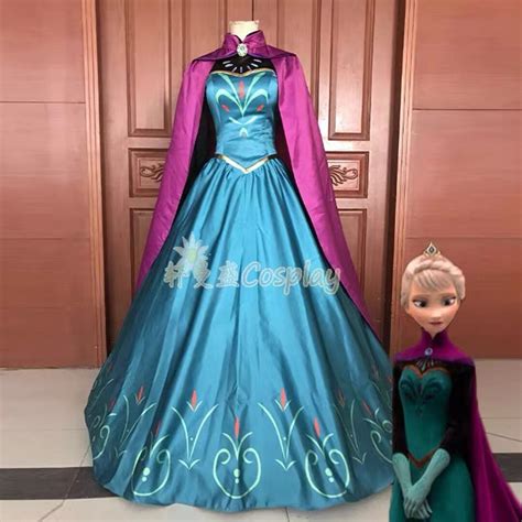 elsa iconic dress coronation   queen disney princess etsy