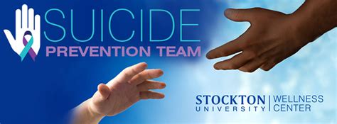 suicide prevention the wellness center stockton university