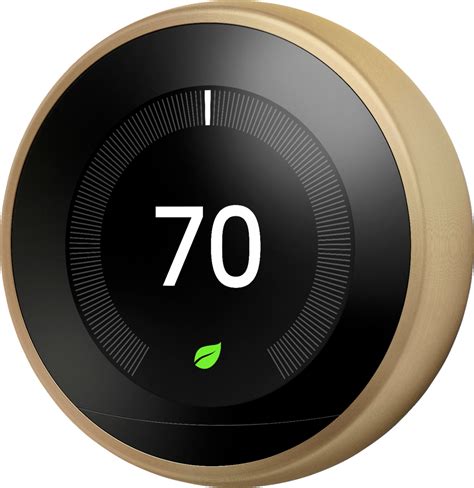 google nest learning thermostat  generation brass ebay