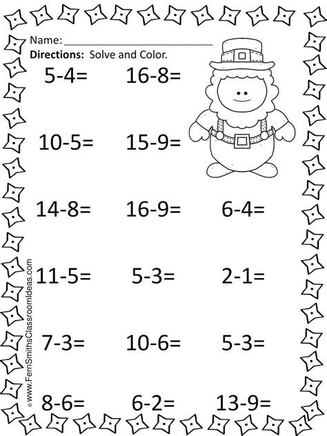 mixed addition  subtraction worksheets  grade carol jones