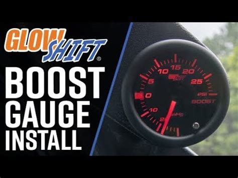 installation glowshift  color series boost gauge  cars  trucks youtube