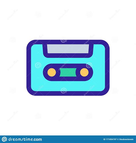musical coset icon vector isolated contour symbol illustration stock vector illustration