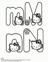 Kitty Hello Learning Abc Coloring Pages Alphabet Gif Adults sketch template