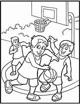 Coloring Sports Sheets Pages Kids Colouring Basketball Printable Sport Print Sheet sketch template