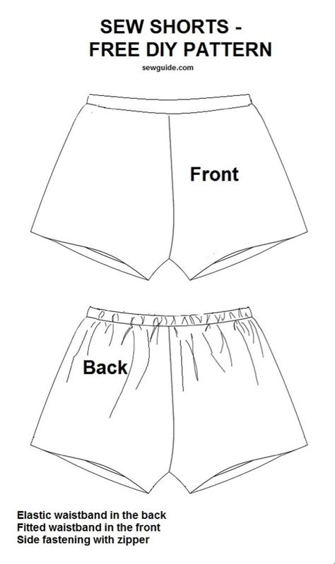 sew shorts   diy patterns sewing tutorials sewguide