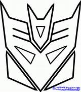 Coloring Transformers Pages Transformer Logo Decepticon Decepticons Mask Birthday Print Masks Para Party Color Imprimir Mascara Drawing Draw Sheets Holiday sketch template