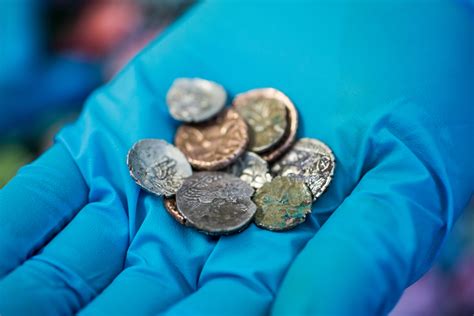 hoard of rare coins from roman and iron age periods found in british