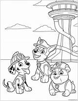 Paw Patrol Pages Coloring Color Printable Print Cartoons sketch template