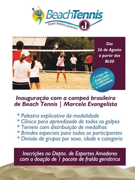 clube grená promove clínica de beach tennis clube