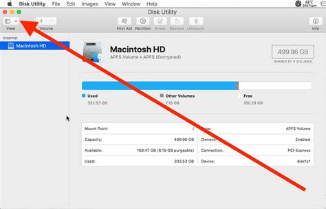 show  drive devices  disk utility  macos