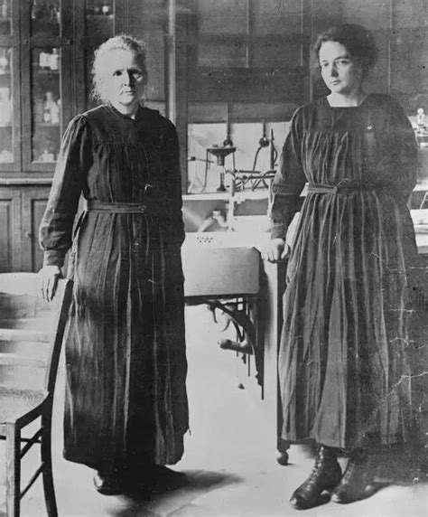Print Of Mme Curie Photographed With Her Daughter 4 April 1925 Marie