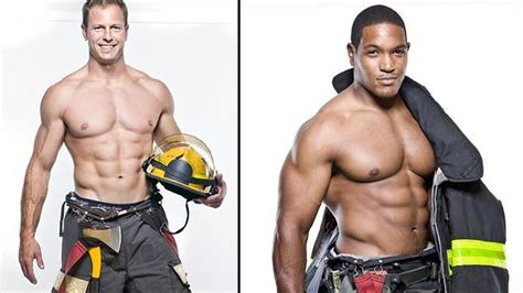 here s america s bravest and hottest firefighters in a calendar shoot