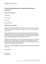 good tips  acceptance  withdrawal resignation letter