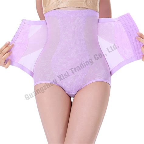 purple butt lifter full body shapers steel boned corset high waist