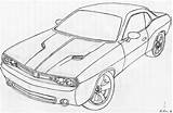 Challenger Dodge 2010 Coloring Pages Rt Sketch Car Cars Template Muscle sketch template