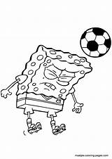 Coloring Spongebob Soccer Pages Playing Print Squarepants Maatjes Want Loaded Version Click Will sketch template