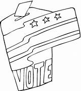 Coloring Pages Voting Election Vote Getcolorings Getdrawings sketch template