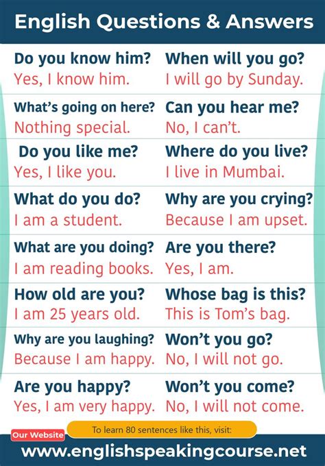 common questions  answers  english english word book english conversation  kids