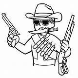 Fallout Cowboy Coloring Vegas Cowboys Vault Perk Perks Drawings Gay Guns When 500px 55kb sketch template