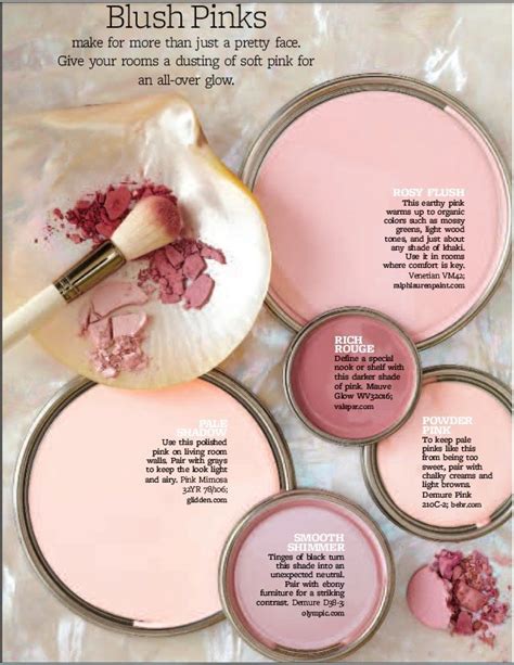 paint palette blush pinks interiors  color