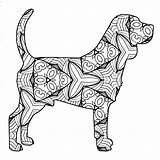 Coloring Pages Animal Mandala Geometric Dog Beagle Labrador Book Pinscher Printable Miniature Animals Color Just Drawing Template Print Getcolorings Fresh sketch template