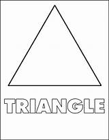 Shapes Coloring Pages Triagle Printable Triangle Kids Shape Toddlers Color Sheets Preschool Worksheets Print Children Activities Netart Visit Bestcoloringpagesforkids sketch template