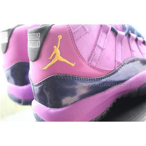 nike mens air jordan retro  xi basketball shoes purple black  gold