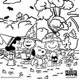 Coloring Snoopy Halloween Pages Peanuts Brown Charlie Gang Adult Printable Movie Printables Fall Color Sheets Pumpkin Dibujos Kids Para Colorear sketch template