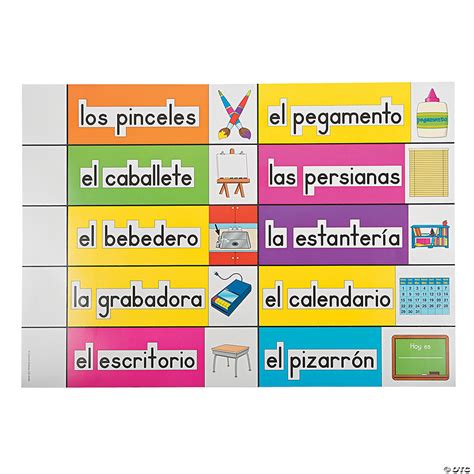 spanish classroom labels discontinued