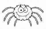 Spider Coloring Pages Cute Printable Kids Spiders Color Halloween Bestcoloringpagesforkids Dangling Fangs Smiling His Bee Choose Board sketch template