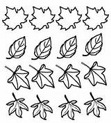 Leaves Coloring Part Color Pages Kids sketch template