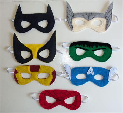 superhero party masks cutesy crafts