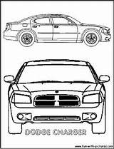 Coloring Pages Car Printable Dodge Cars Muscle sketch template