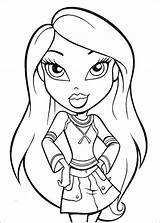 Bratz Coloring Pages Printable Drawing Color Colouring Print Cartoon Doll Da Yasmin Kids Princess Cute Sheets Girls Disegni Colorare Larian sketch template