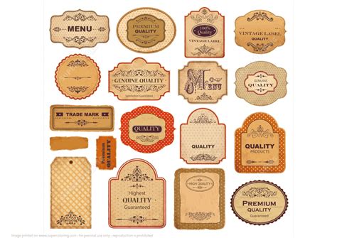printable vintage labels   papers  ornaments  printable papercraft templates