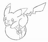 Pikachu Pokeball Pickachu Bestappsforkids Ninja Coloringhome sketch template
