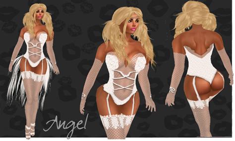 Second Life Marketplace Angel White Sexy Lingerie