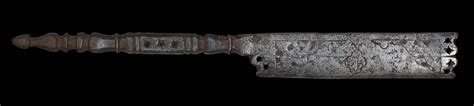 bonhams a signed safavid steel sword sharpener persia 17th century