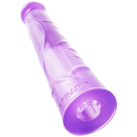 10 purple jelly dildo with vac u lock compatible drilldo